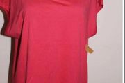 Brand new raspberry Mira top with lace size UK18 EU46 Postage included