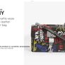 DKNY Elissa Leather Graffiti Handbag Image 4