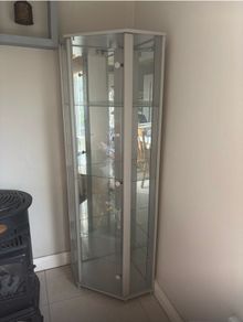 Glass cabinet &Electric fire