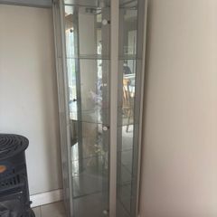 Glass cabinet &Electric fire