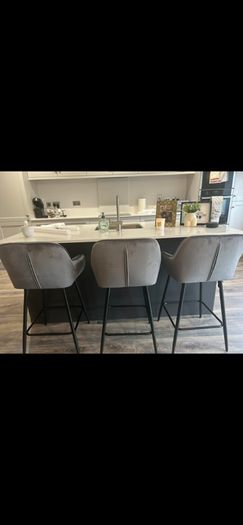3 x bar stools/chairs for kitchen island