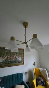 Brass Ceiling lights with bulbs