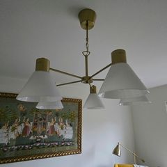 Brass Ceiling lights with bulbs