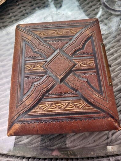 1880s album for photography, antique, D18 post 8e