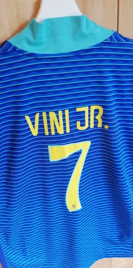 Nike Mens Brazil Vini Jr no.7 2024 away XL size soccer jersey