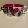 Paris Glam: Paris je Taime Black and White Interlocking His & Hers Mug Set Image 2