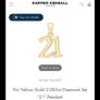 9k/375 Hallmarked gold chain & DIAMOND pendant 21 yr. Image 2