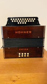 Vintage Hohner Bb/Eb Accordion 2 1/2 row