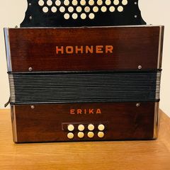 Vintage Hohner Bb/Eb Accordion 2 1/2 row