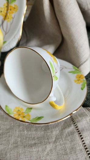 Vintage Royal Grafton Hand-Painted Fine Bone China Tea Set 19 Pieces