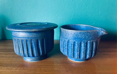Irish studio pottery jug & bowl Marianne Klopp
