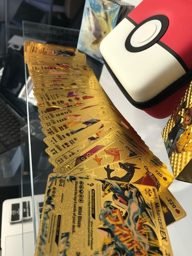 Pokemon cards with Pokeball case