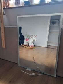 Bathroom mirror with light