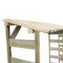 Double Firewood Storage Shed 300x44x176 cm Impregnated Pinewood Image 5