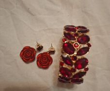 Red & gold jewellery