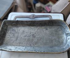 Antique French copper frying pan 18th century