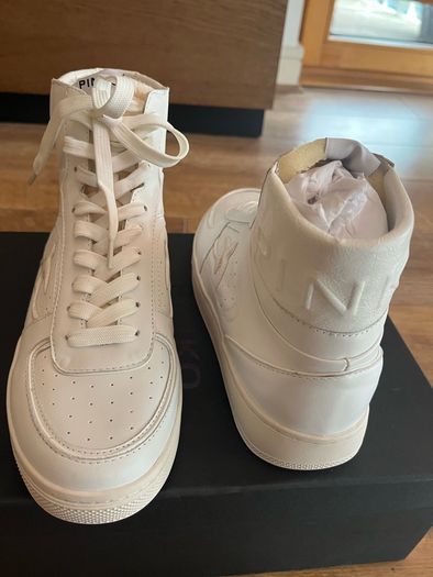 Pinko high top leather sneakers