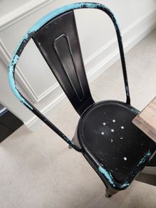 metal  bistro chairs