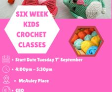 Last 5 places left for kids crochet in Naas