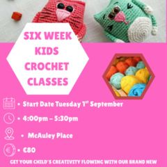Kids crochet classes in Naas