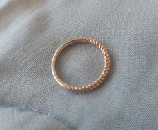 Silver + gold plated ladies ring: Ti Sento