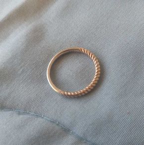 Silver + gold plated ladies ring: Ti Sento