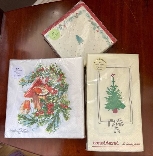 Three packs of Christmas Napkins