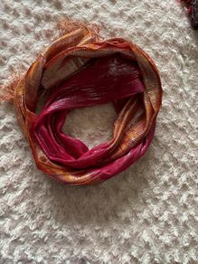 Scarf - Metallic Threads Running Through