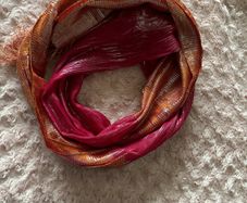 Scarf - Metallic Threads Running Through