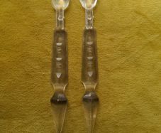 Plastic letter openers x 2