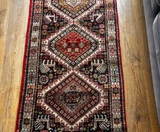 Vintage-style Belgian wool Rug