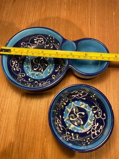 Hand painted dipping bowls