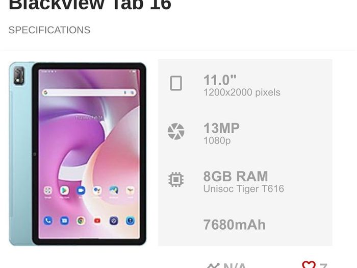black view tablet 256Gb