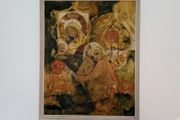 Mid-century surreal mixed media