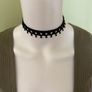 Black choker necklace-crochet Image 4