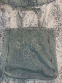 Denim tote bag