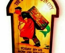 Large Vintage Wooden Catering Sign