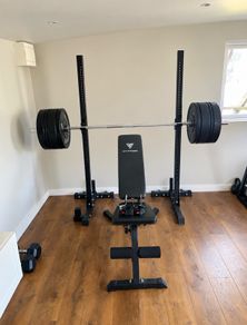 Barbell set with bench