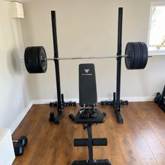 Barbell set with bench