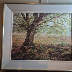 oil painting by Maura Jones forest landscape