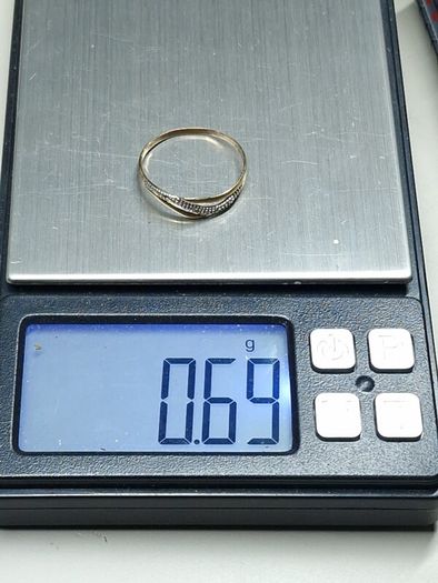 Vintage 9ct Gold Delicate Crossover Ring