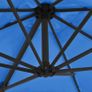 Cantilever Umbrella with Steel Pole Azure Blue 250x250 cm Image 5