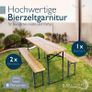 Wooden Picnic Table with 2 Benches Foldable Garden & Outdoor Set Image 5