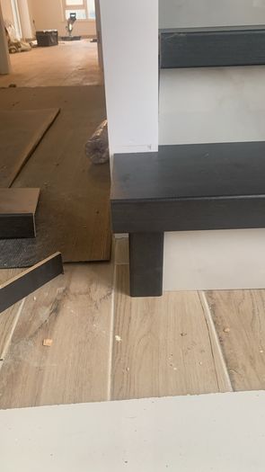 Wood flooring and stair covering