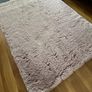 Pink faux fur rug 175x125cm Image 4