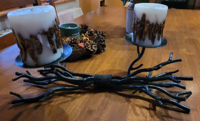 Crate & Barrel Twig Candle holders