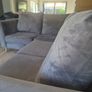 Modern Grey Velvet Corner L-Shape Sofa Image 2