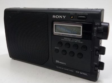 Sony ICF-M760L Portable Radio FM / MW / LW 3 Band Radio, woirking perfect.