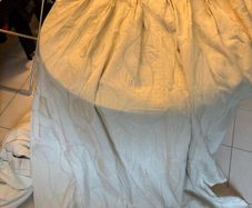 Cream curtains 90in x 90in