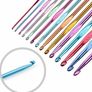 Knitting Needle Set, Crochet Kits for Beginners Adults, Knitting Kits With Wool and Needles, Includes Short Metal Knitting Pins 25cm, Crochet Hooks, Yarn and Accessories (MULTIPLE SIZES) Image 3